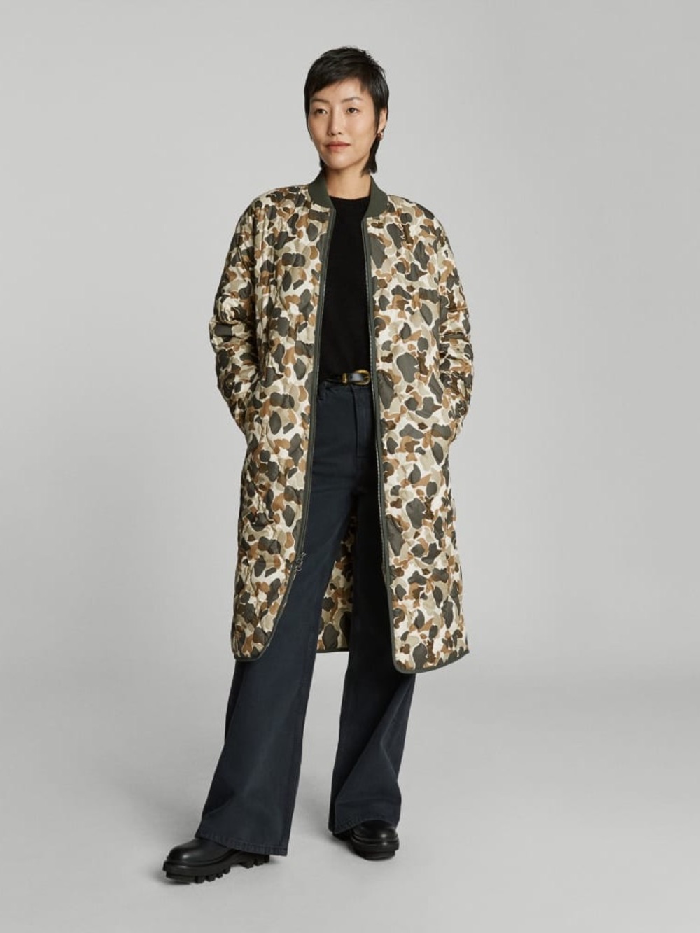 Everlane Women’s THE RENEW LONG LINER Quilted puffer jacket size XXS - Picture 12 of 15